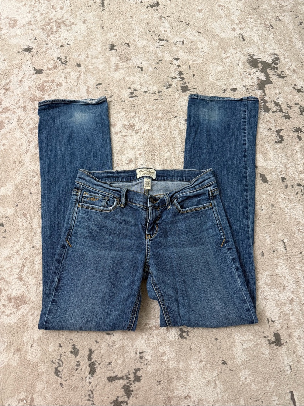 2000s Vintage Abercrombie & Fitch Low Rise Boot Cut Jeans Size 4